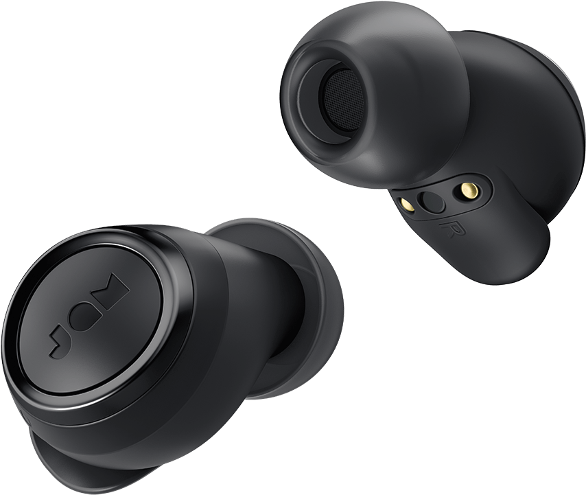 Black Wireless Earbuds Product Showcase