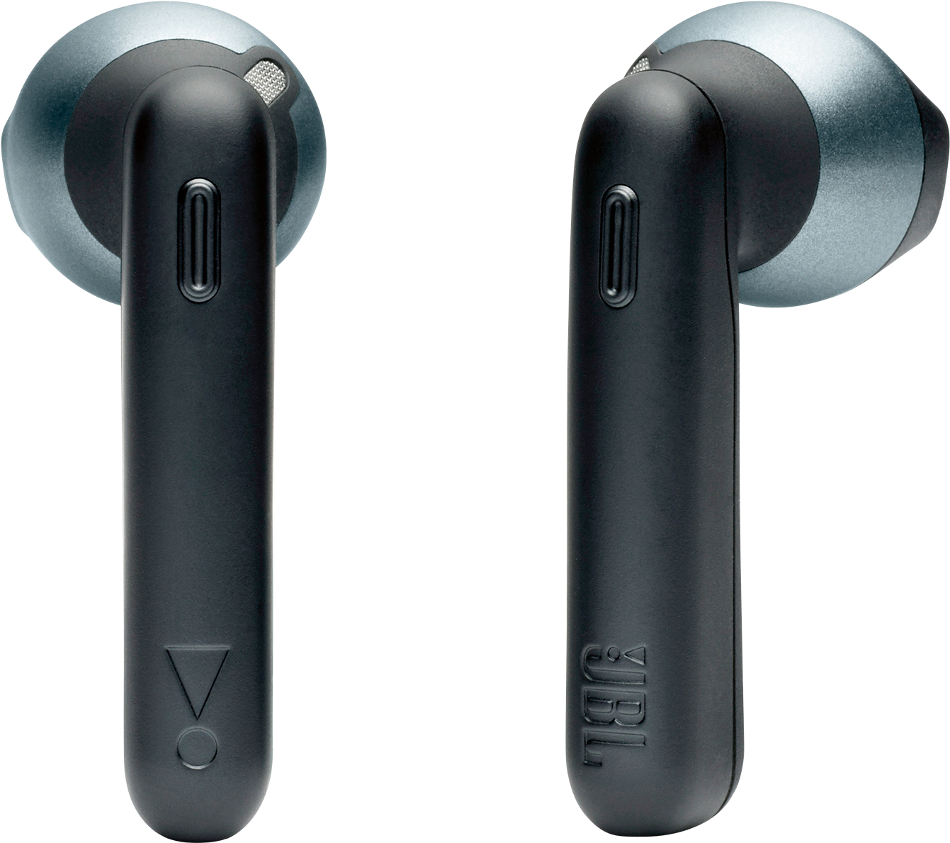 Black Wireless Earbuds Side View