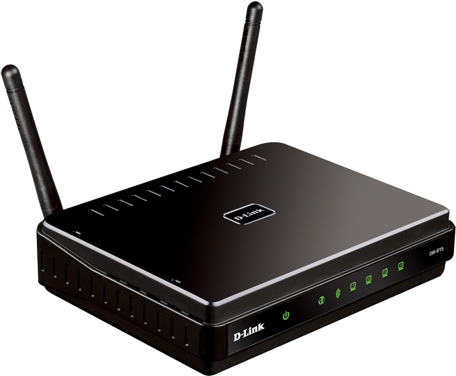 Black Wireless Router D Link