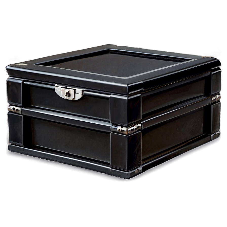 Black Wooden Box Png Mps