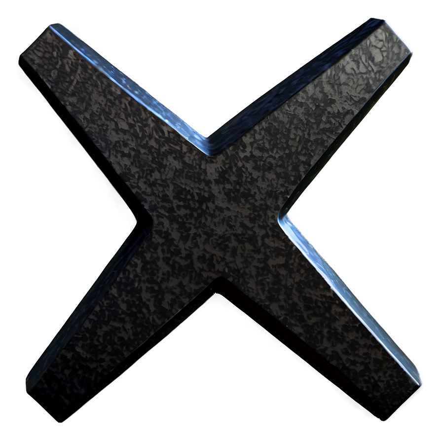 Black X Abstract Png Jor