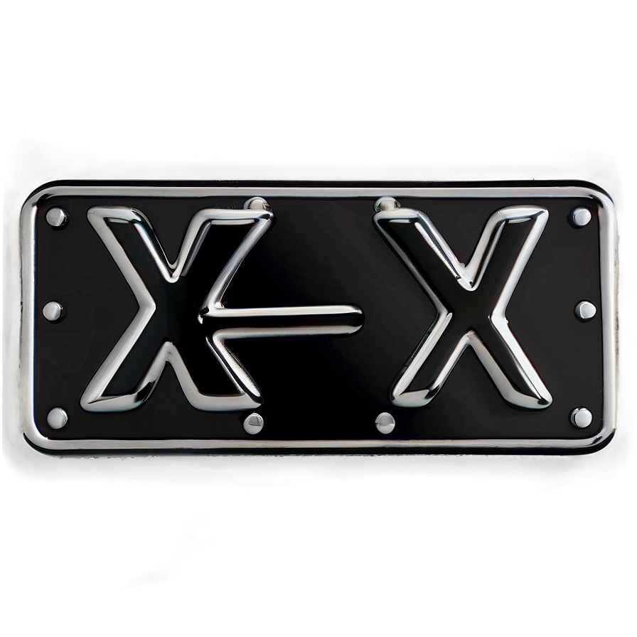 Black X Signage Png Aqv