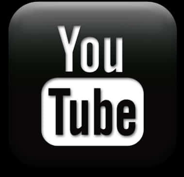 Black You Tube Logo Icon