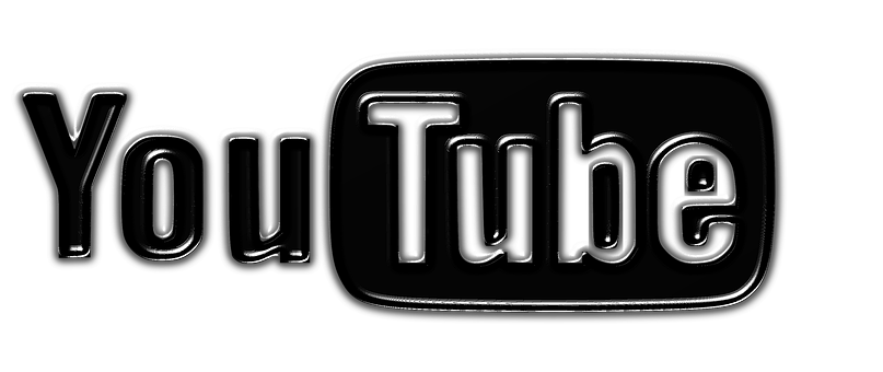 Black You Tube Logo