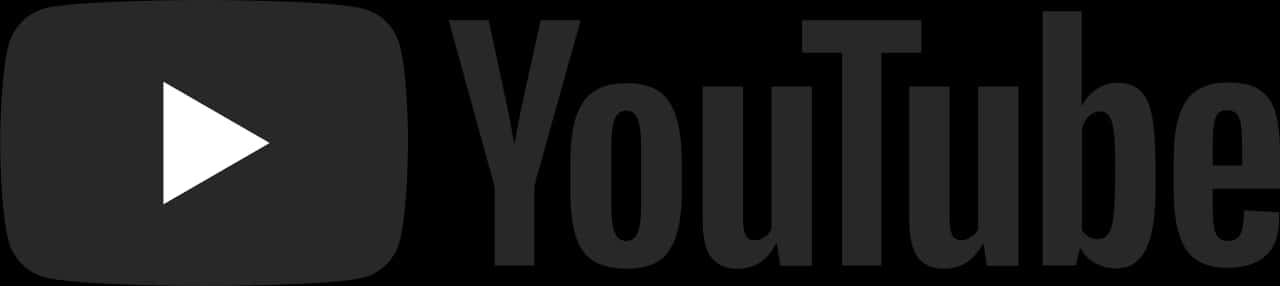 Black_ You Tube_ Logo