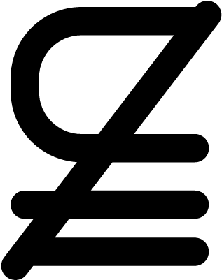 Black Z Letter Math Symbol