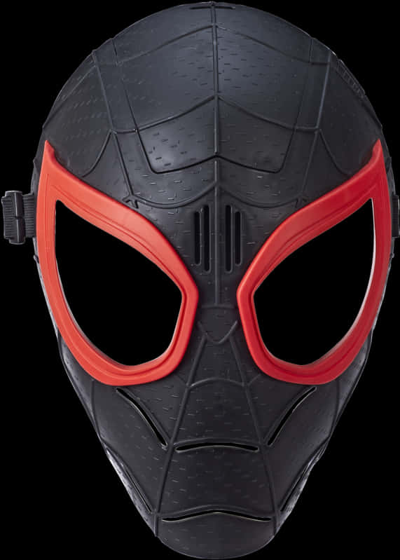 Blackand Red Spiderman Mask
