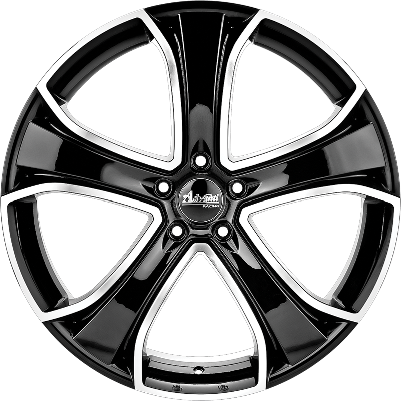 Blackand Silver Alloy Wheel