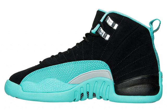 Blackand Teal Air Jordan Sneaker