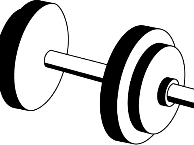 Blackand White Dumbbell Vector