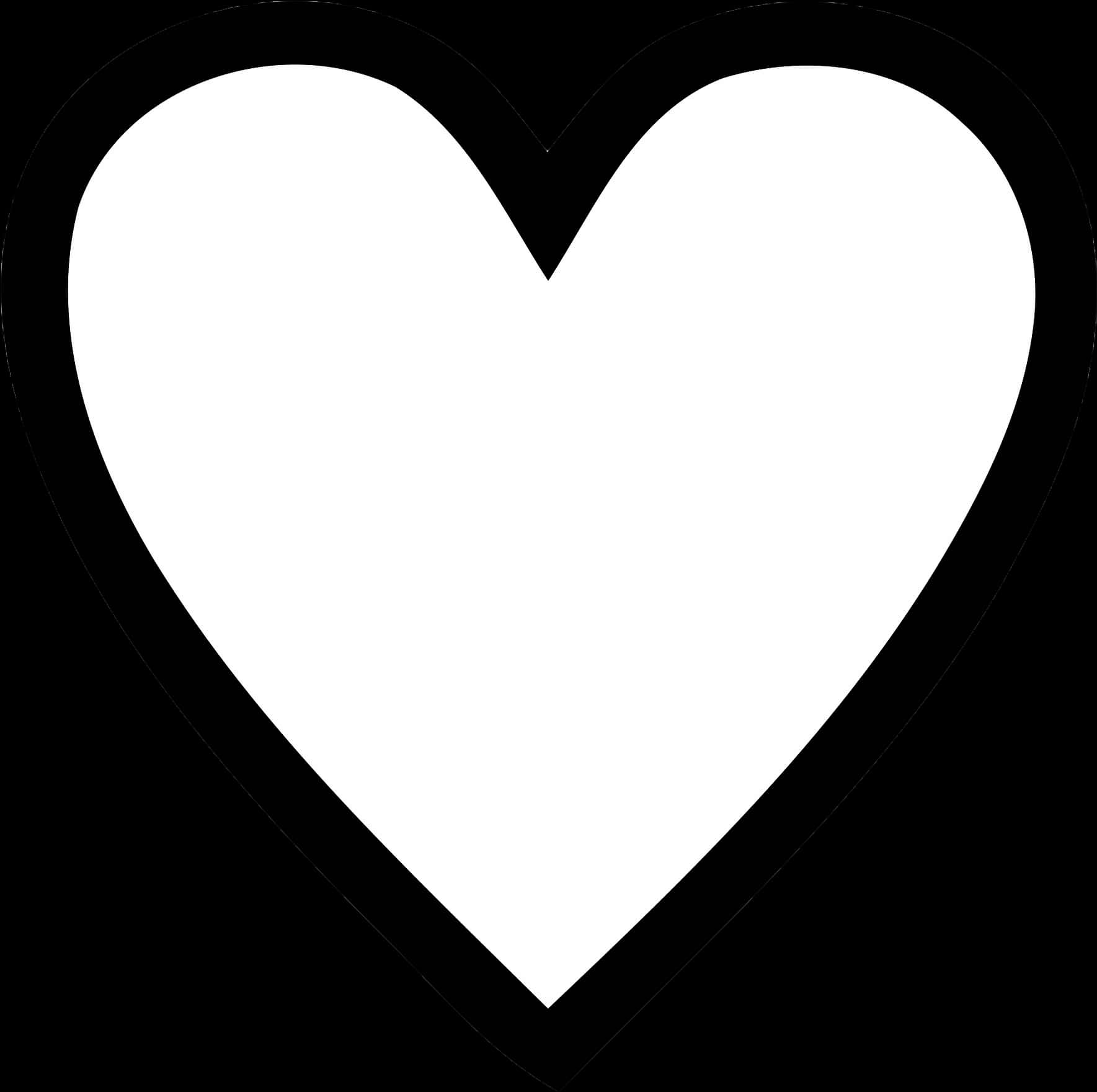 Blackand White Heart Graphic