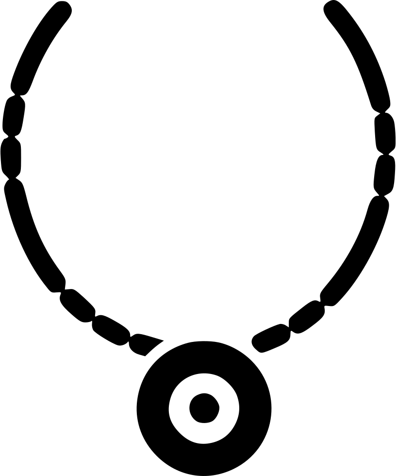 Blackand White Necklace Graphic