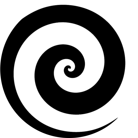 Blackand White Spiral Graphic