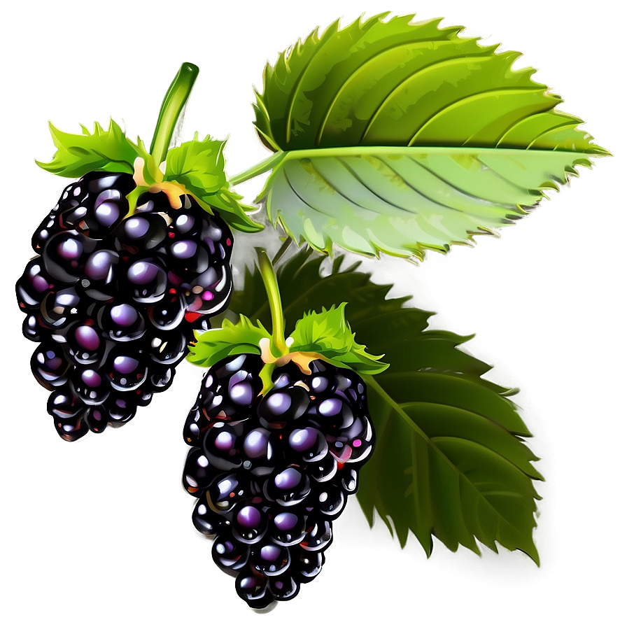 Blackberry On Branch Png Ric