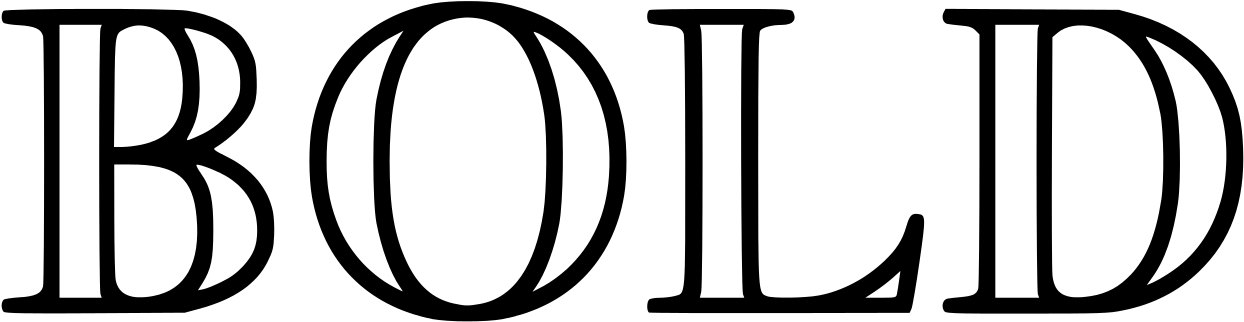 Blackboard Bold Logo