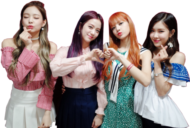 Blackpink Members Pose Cute Gestures