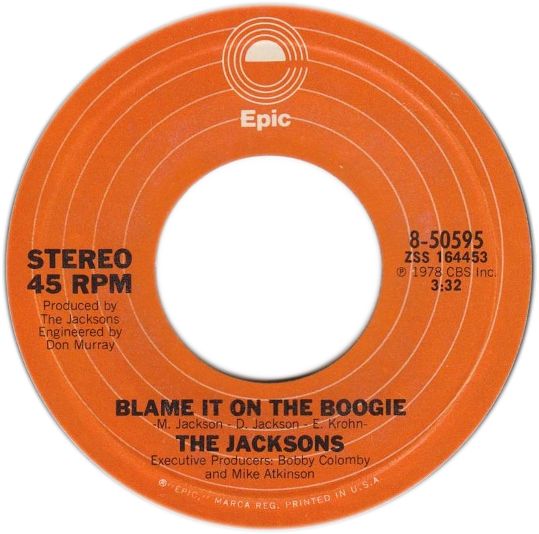 Blame It On The Boogie Vinyl Record