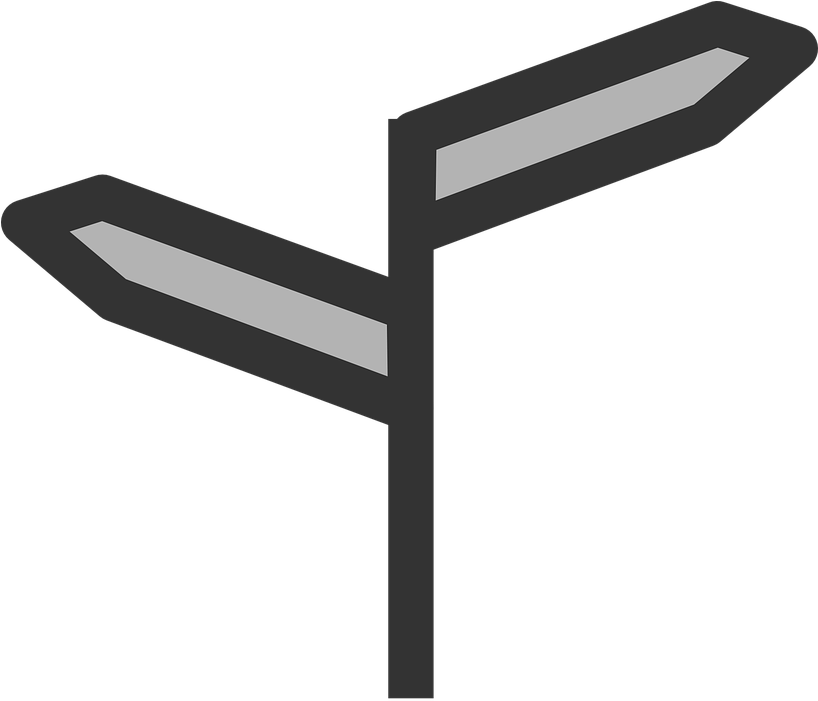 Blank_ Directional_ Signpost