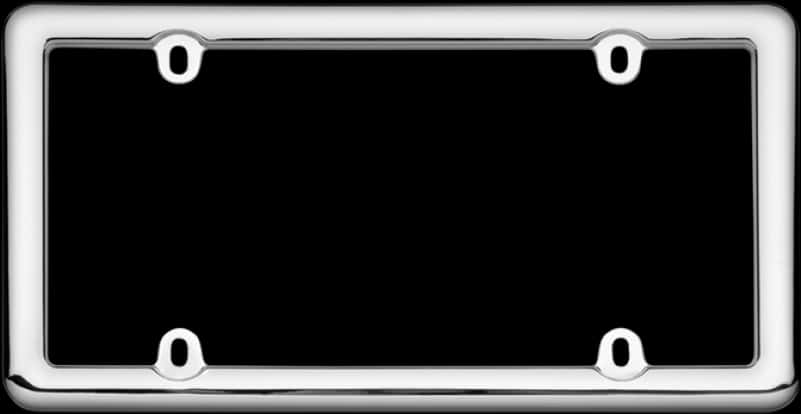 Blank License Plate Frame