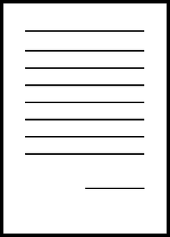 Blank Lined Notebook Paper