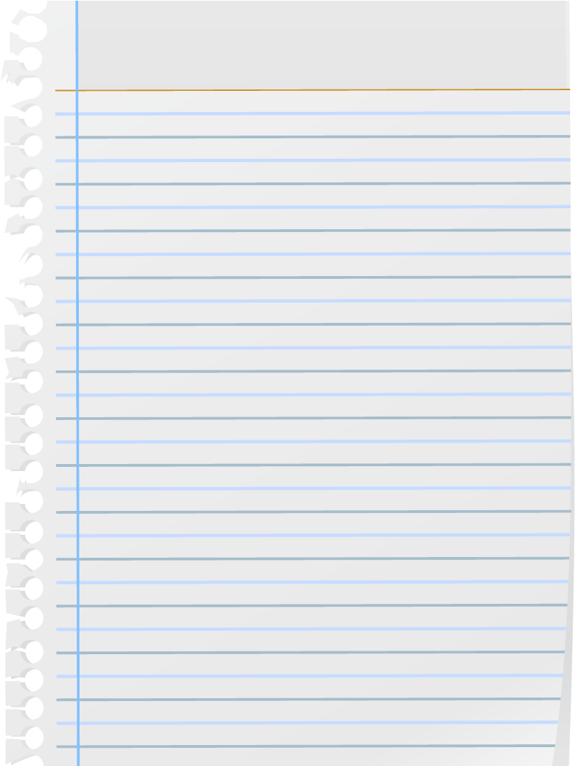 Blank Lined Notebook Paper