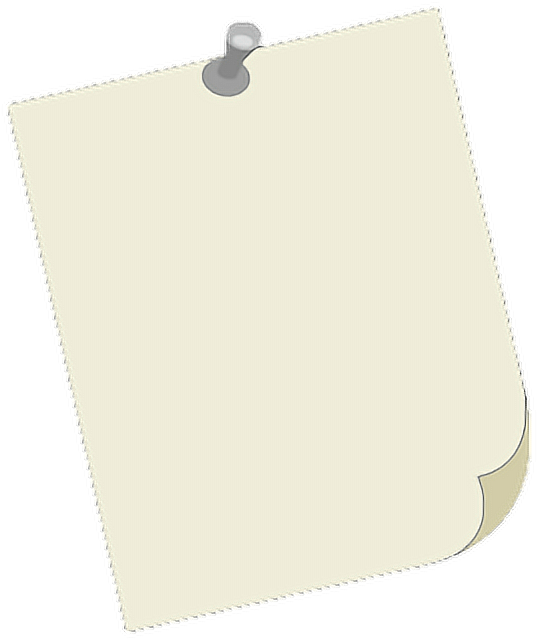 Blank Note Paper Pinned Background