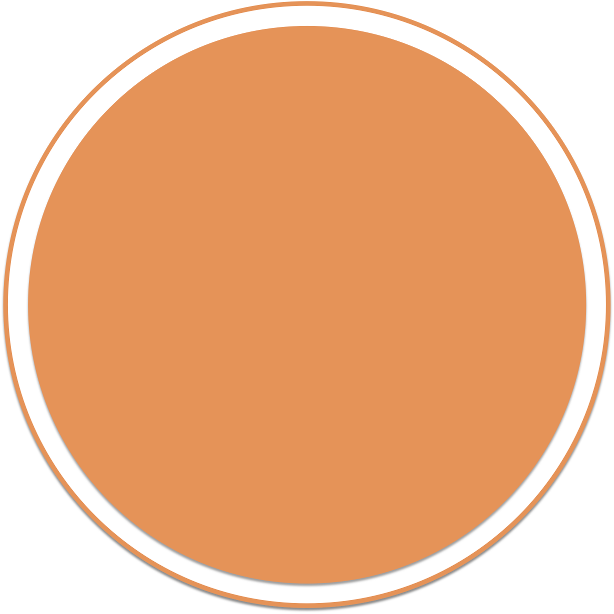 Blank Orange Circle Graphic
