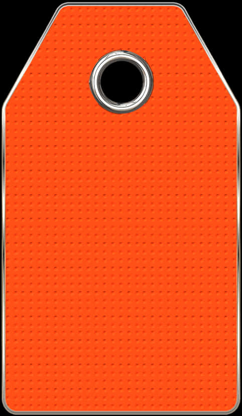 Blank Orange Price Tag