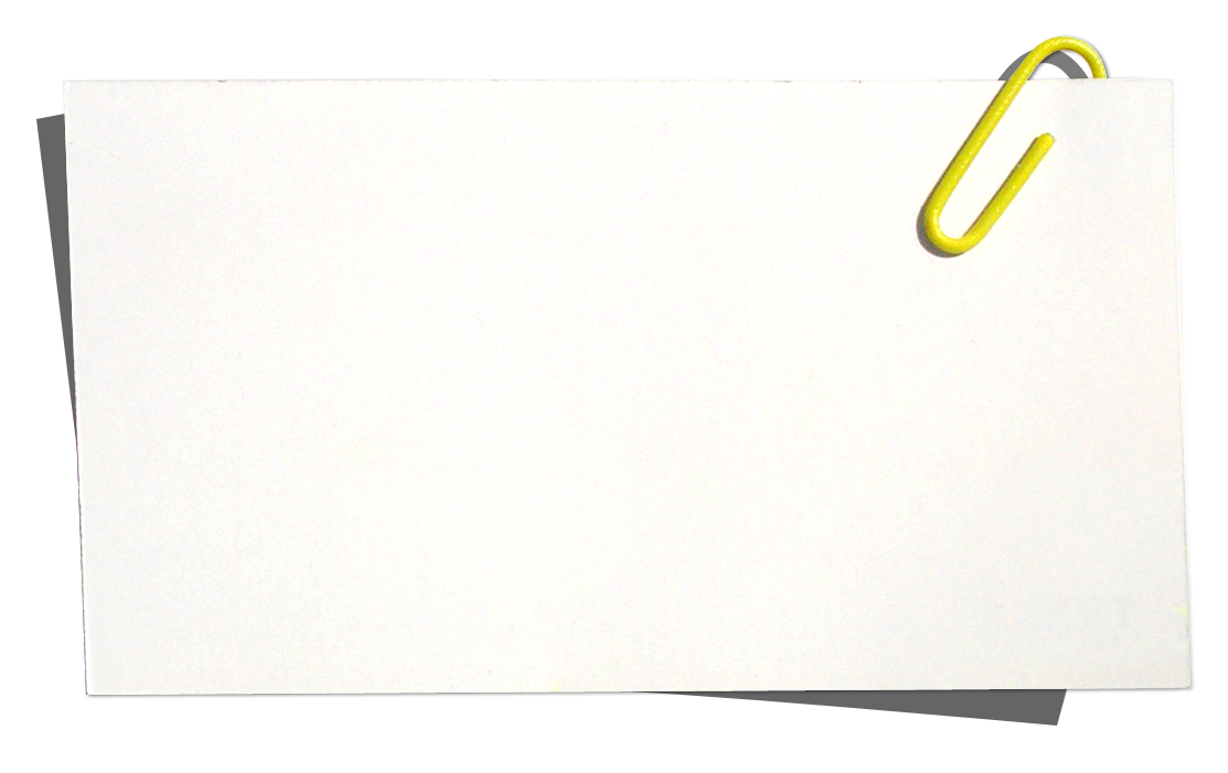 Blank Paper Clip Note