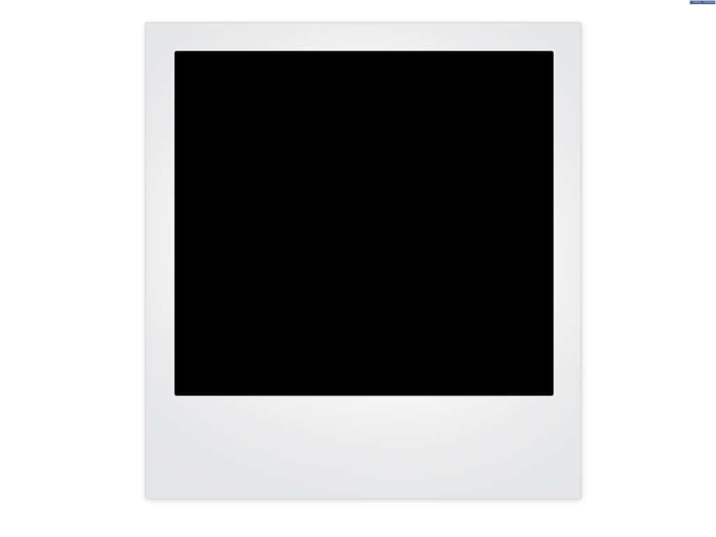 Blank Polaroid Frameon White Background