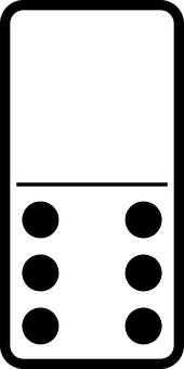 Blank Six Domino Tile