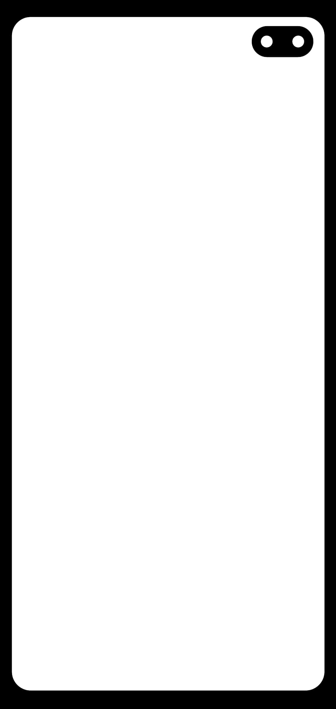 Blank Smartphone Screen Template