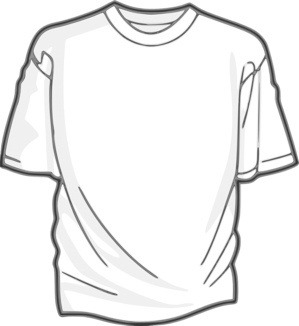 Blank T Shirt Graphic Outline