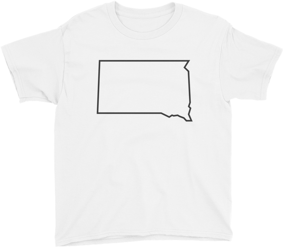 Blank T Shirtwith Black Outline