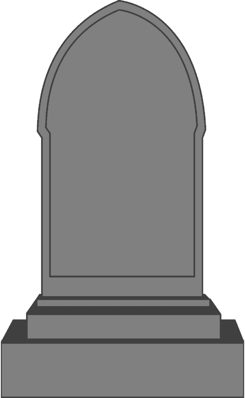 Blank Tombstone Vector Illustration