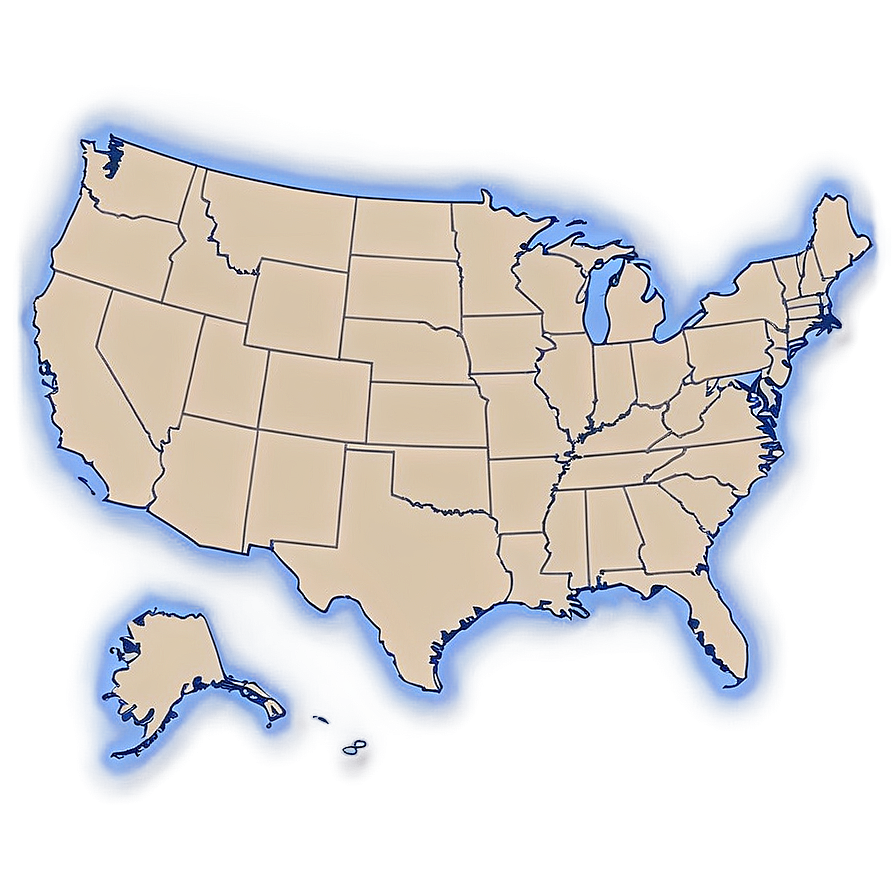 Blank Us Map Outline Png Gtw47