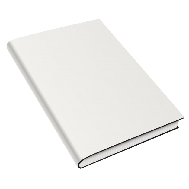 Blank White Book Cover Mockup