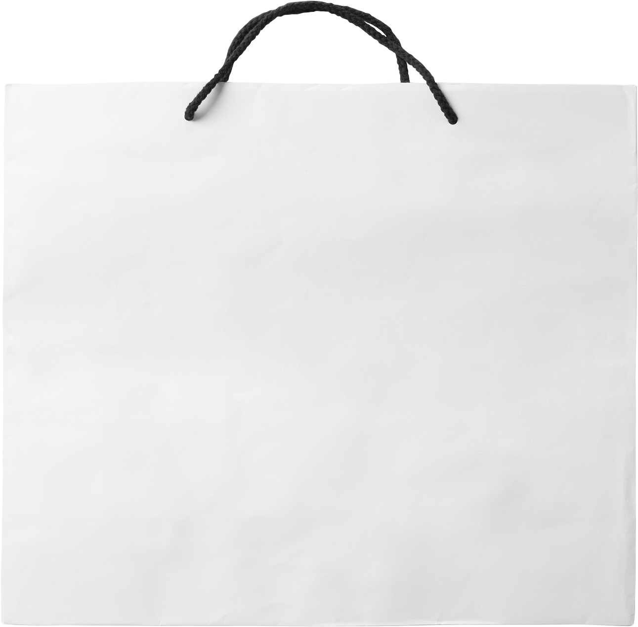 Blank White Paper Shopping Bag