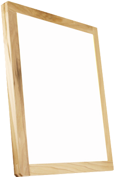 Blank Wooden Frame Display