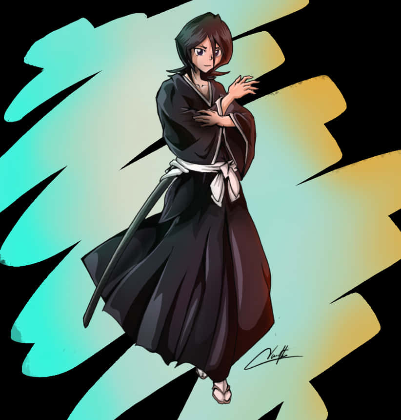 Bleach Anime Character Stance