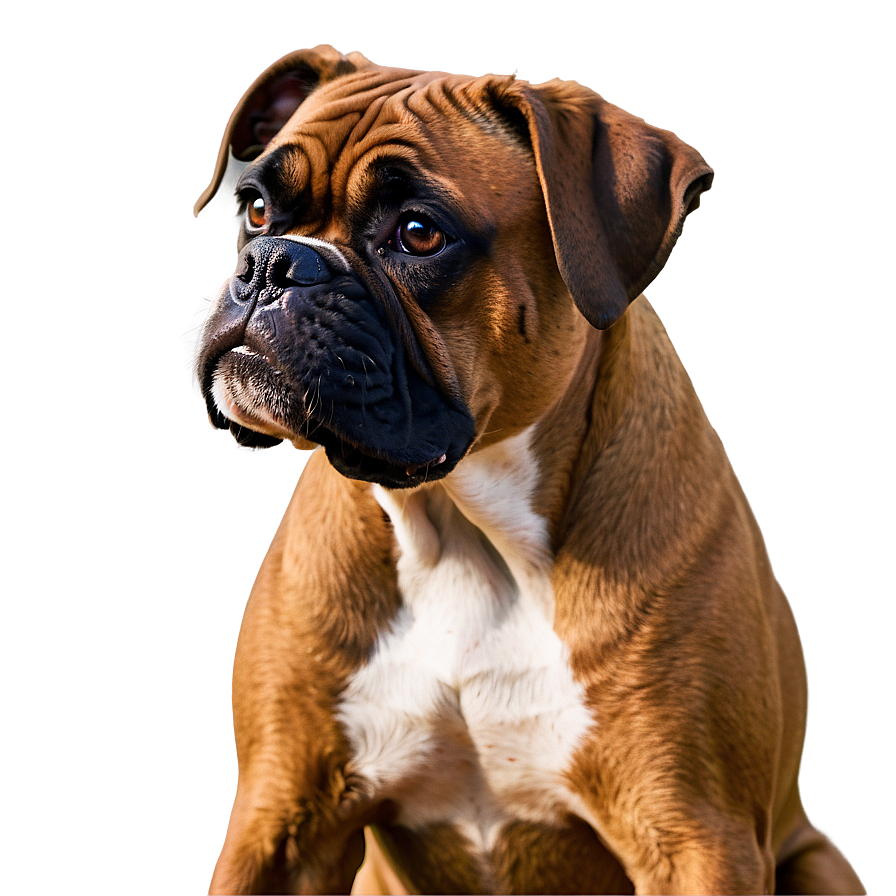 Bleak Boxer Dog Png 24