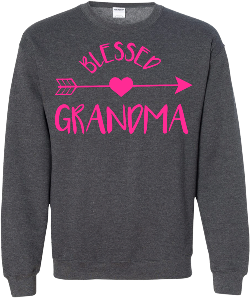 Blessed Grandma Sweatshirtwith Pink Arrow