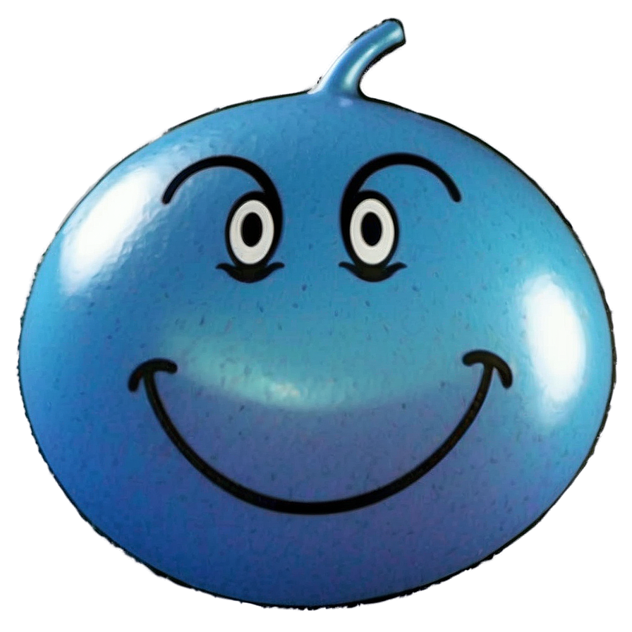 Blissful Blue Smiley Png Tpu