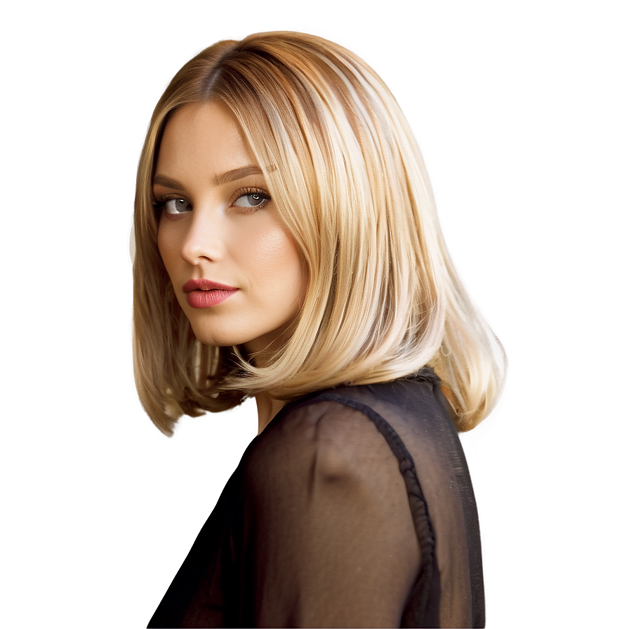 Blond Hair Bob Cut Png Ibf35