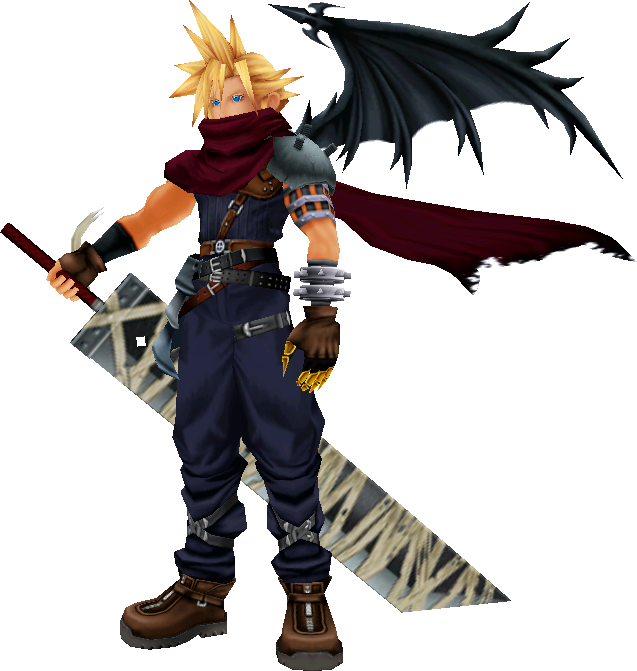 Blond Haired Character With Swordand Wing