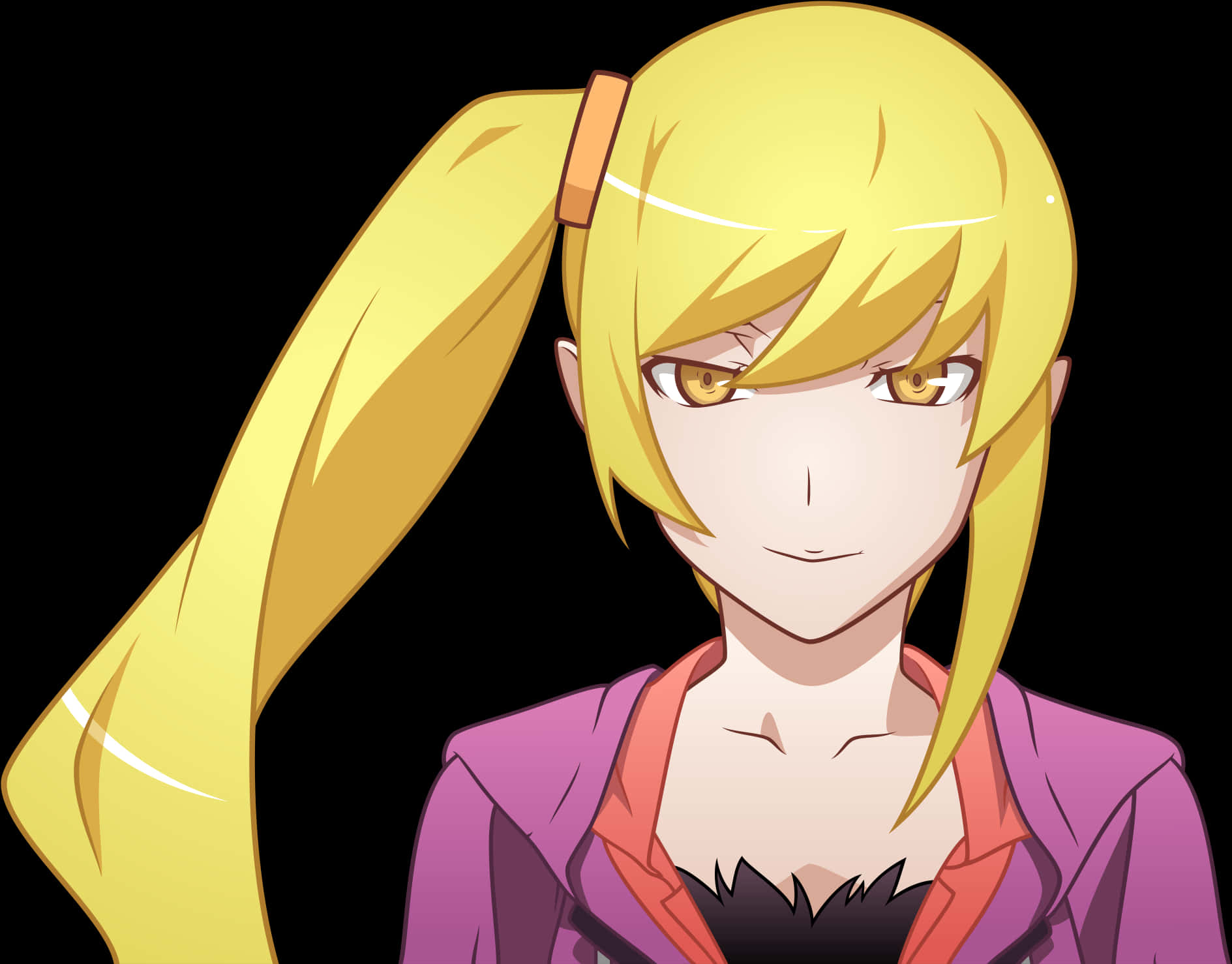 Blonde Anime Character Smirk