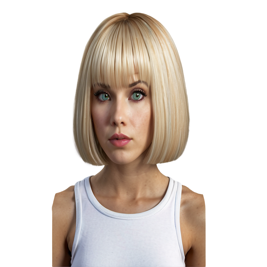 Blonde Bangs For Oval Face Png 67