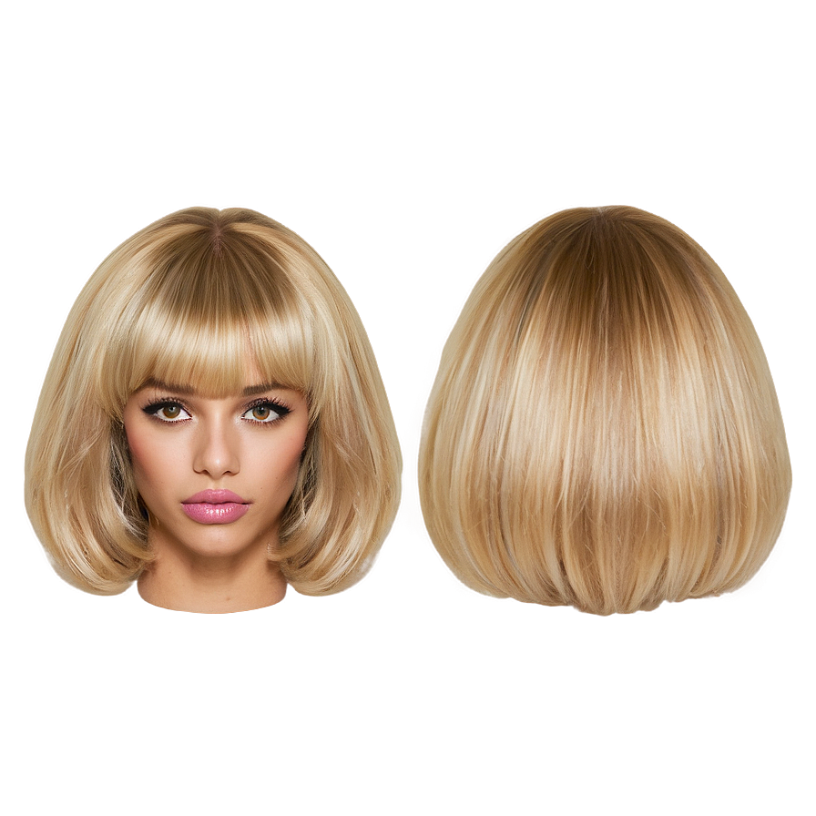 Blonde Bangs Hairstyle Png 43