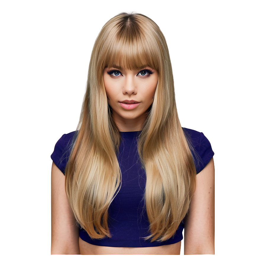 Blonde Bangs Hairstyle Png 81