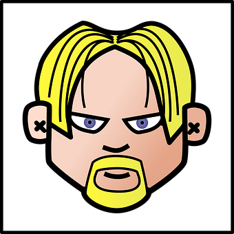 Blonde Cartoon Character Avatar